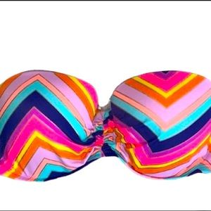 Victoria’s Secret PINK chevron bikini set 36C, M bottoms